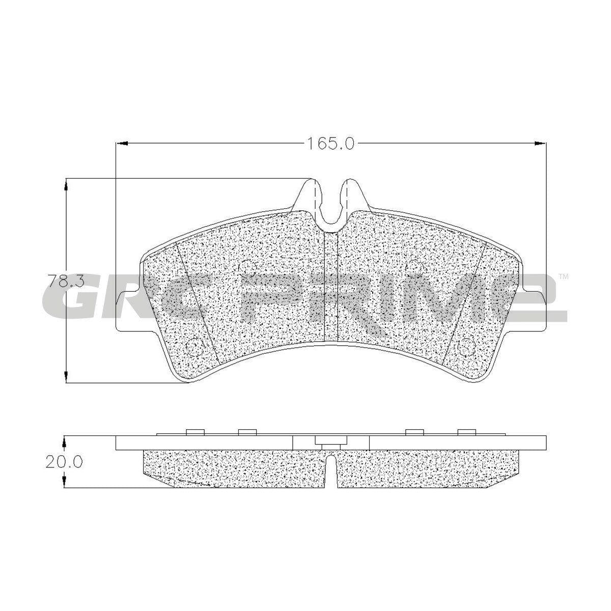 GPRD1318BSD - BALATAS SEMIMETALICAS TRASERAS PARA DODGE SPRINTER 3500 3.0L 2009-2009