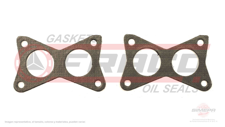 MEX-5840301 - EMPAQUE MULTIPLE DE ESCAPE PARA NISSAN 240SX L4 2.4 L 12 V. SOHC KA24E 1989-1990