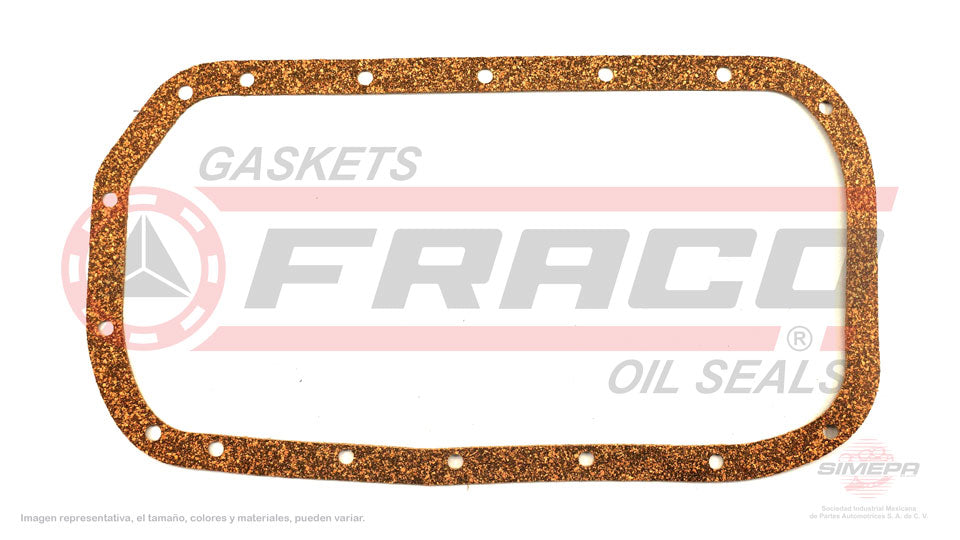 OSX-5540190 - EMPAQUE DE CARTER PARA DODGE COLT L4 1.4 L 8 V. SOHC 1979-1984
