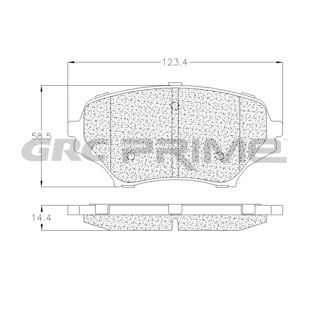 GPRD1179 - BALATAS CERAMICAS DELANTERAS PARA MAZDA MX-5 2006-2014