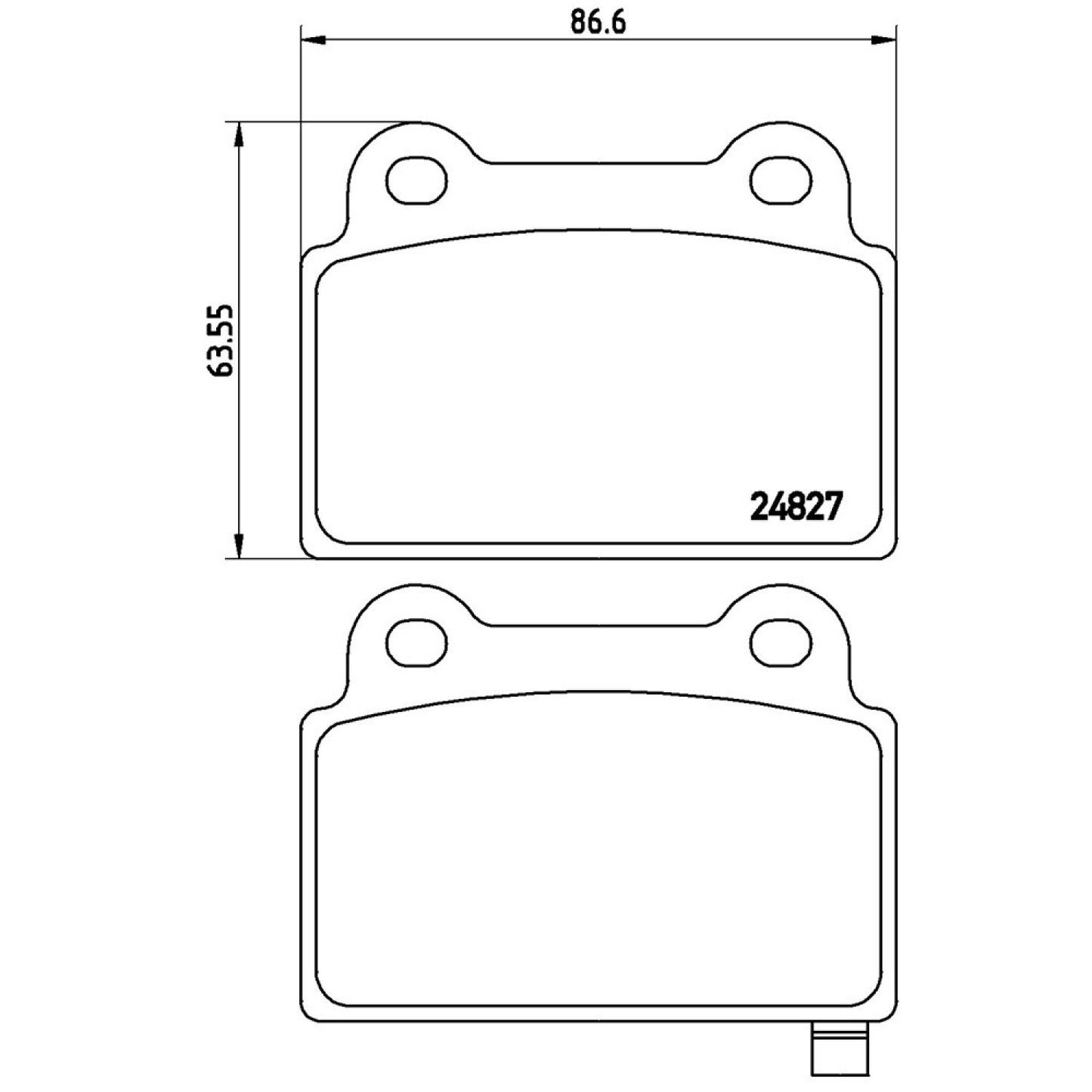 BRE-P54052 - BALATAS TRASERAS PARA MITSUBISHI LANCER EVOLUTION 2014-2014