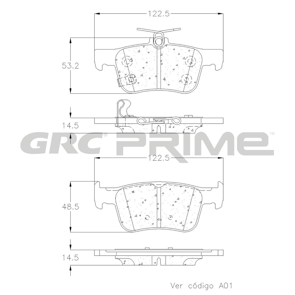 GPRD2102 - BALATAS CERAMICAS TRASERAS PARA ACURA INTEGRA 2024-2024
