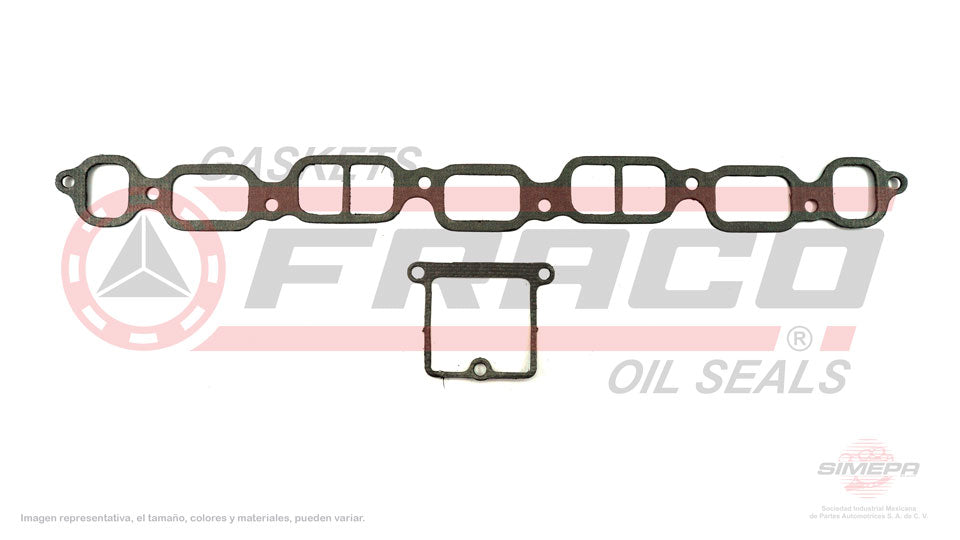 MSX-3060010 - EMPAQUE MULTIPLE DE ADMISION Y ESCAPE UNIDOS PARA BUICK APOLLO L6 4.1 L 12 V. OHV 1973-1975