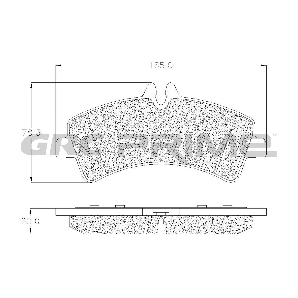 GPRD1318ASD - BALATAS SEMIMETALICAS TRASERAS PARA DODGE SPRINTER 3500 3.0L 2009-2009