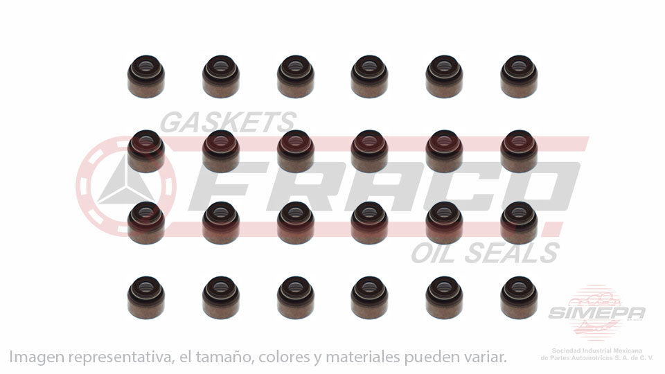 SS-5823-V-24 - SELLOS DE VALVULA POR JUEGOS PARA ACURA CL V6 3.0 L 24 V. SOHC J30A1 1997-1999