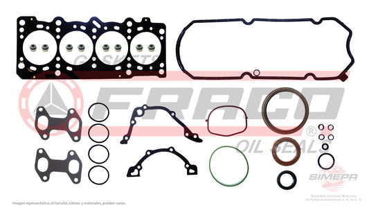 FSX-2540110 - JUEGO DE EMPAQUES PARA FIAT PANDA L4 1.2 L 8 V SOHC 188A4.000 2007-2012