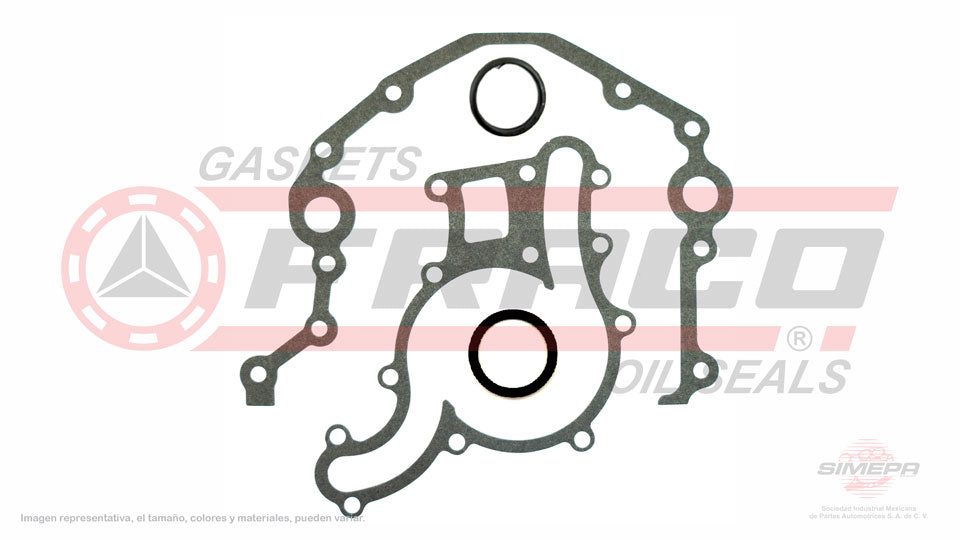 TCX-2662040 - EMPAQUE DE TAPA DE DISTRIBUCION PARA FORD BRONCO II V6 2.9 L 12 V. OHV 1986-1990
