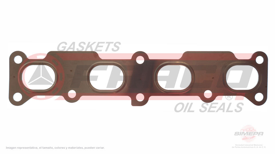 MEX-1140072 - EMPAQUE MULTIPLE DE ESCAPE PARA CHRYSLER 200 L4 2.4 L SOHC 16 V. SOHC ED6 2015-2017