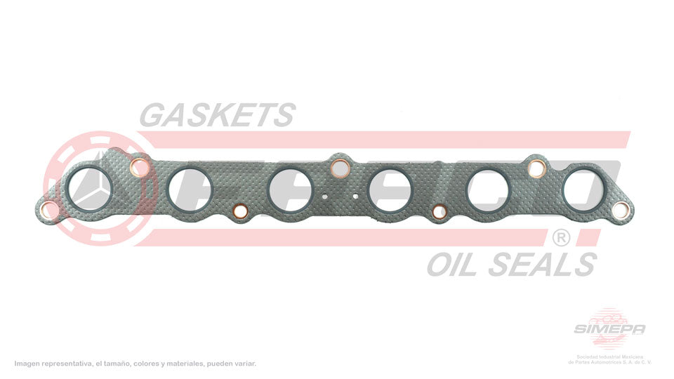 MEX-8060030 - EMPAQUE MULTIPLE DE ESCAPE PARA TOYOTA CELICA L6 2.8 L 12 V. 5MGE 1982-1985
