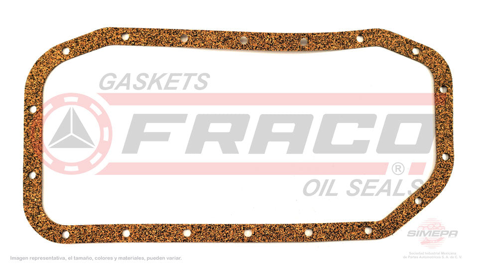 OSX-8040332 - EMPAQUE DE CARTER PARA TOYOTA 4RUNNER L4 2.4 L 8 V. SOHC 22R 22RE 22REC 1984-1995