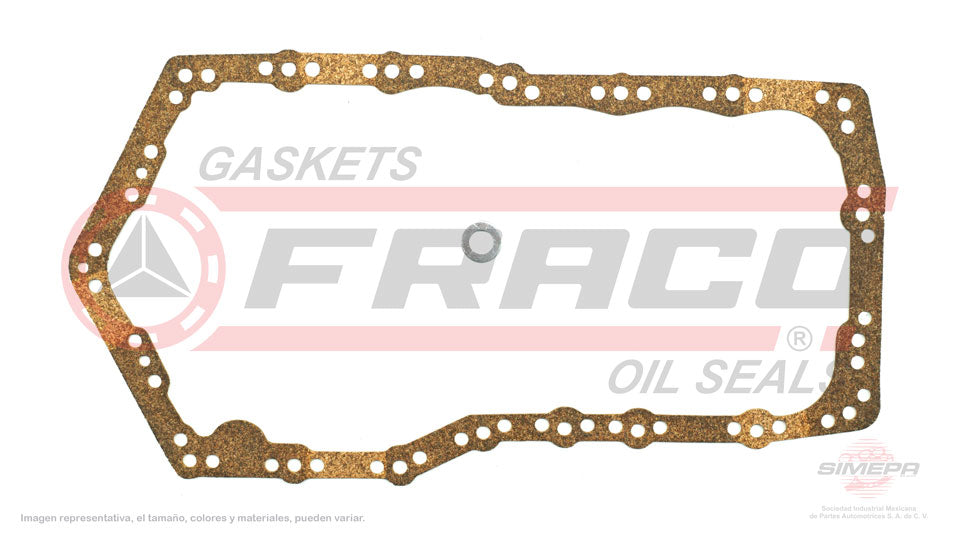 OSX-3062012 - EMPAQUE DE CARTER PARA BUICK CENTURY V6 3.8 L 12 V. OHV 1985-1988