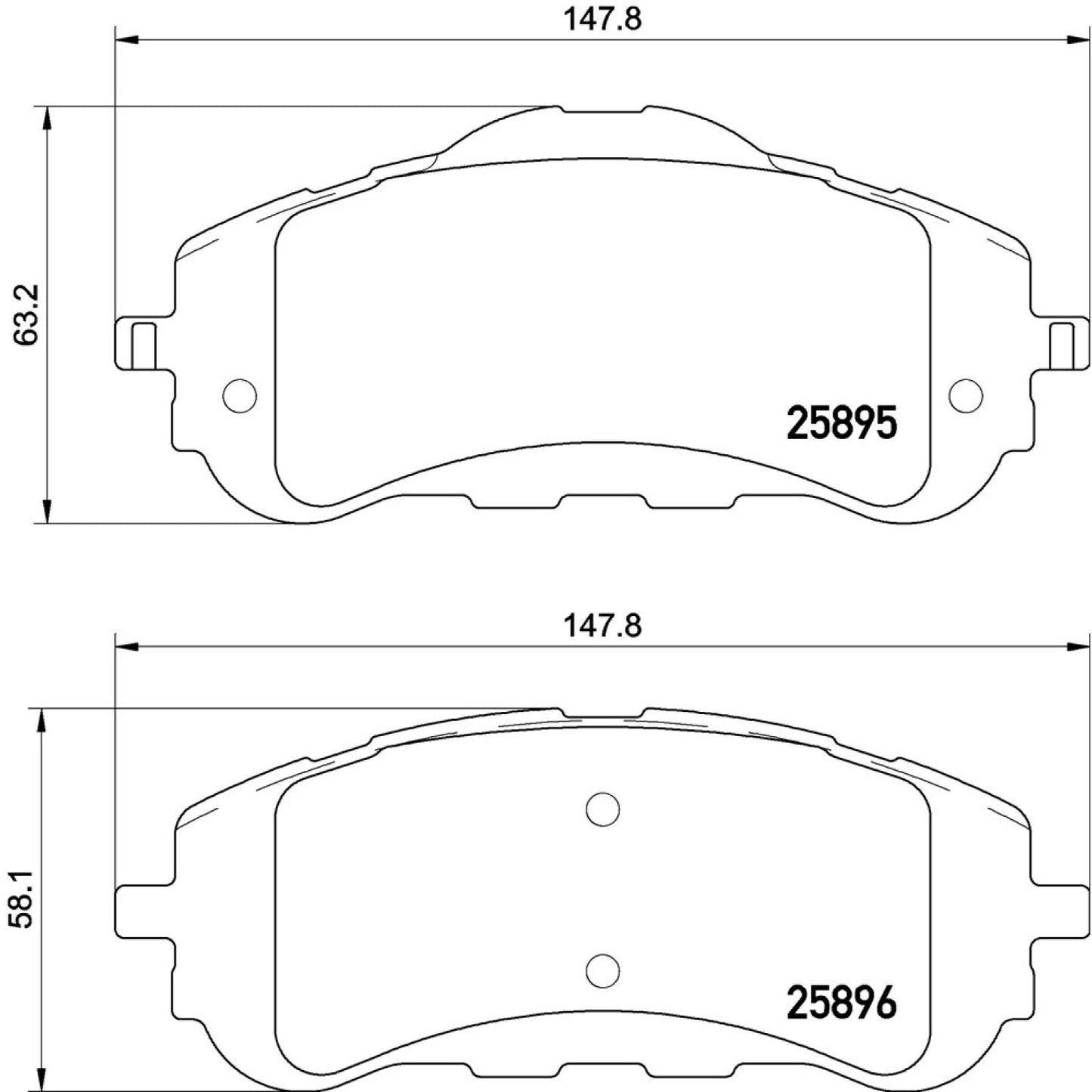 BRE-P61120 - BALATAS DELANTERAS PARA PEUGEOT 308 ALLURE 2016-2017
