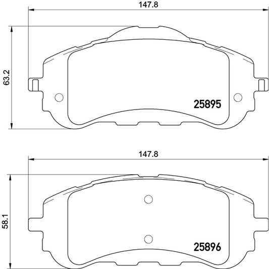 BRE-P61120 - BALATAS DELANTERAS PARA PEUGEOT 308 ALLURE 2016-2017