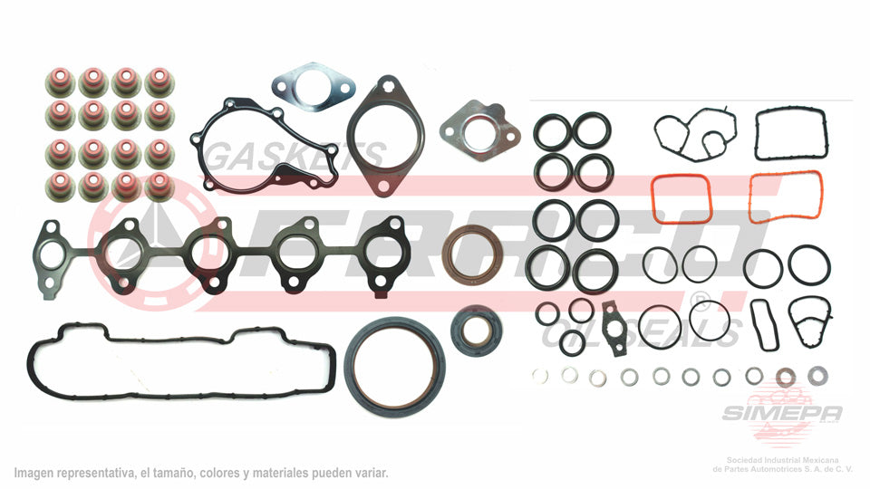 FSX-6240100WHG - JUEGO DE EMPAQUES PARA PEUGEOT PARTNER L4 1.6 L DIESEL 16 V. DIESEL DV6ATED4 2006-2012