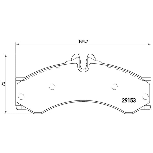 BRE-P50028 - BALATAS DELANTERAS PARA MERCEDES-BENZ SPRINTER 316 CDI 2004-2005