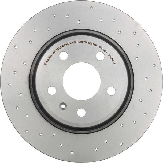 BRE-08.A759.1X - PAR DE DISCOS DE FRENO TRASEROS PARA AUDI A4 BASE 2009-2010