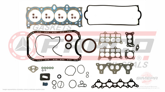 FSX-3540140 - JUEGO DE EMPAQUES PARA HONDA ACCORD L4 2.0 L 12 V. SOHC BS BT 1986-1989