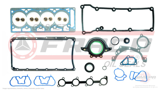 FSX-2640018 - JUEGO DE EMPAQUES PARA FORD FIESTA L4 1.6 L SOHC 8 V. SOHC ZETEC-ROCAM 2001-2010