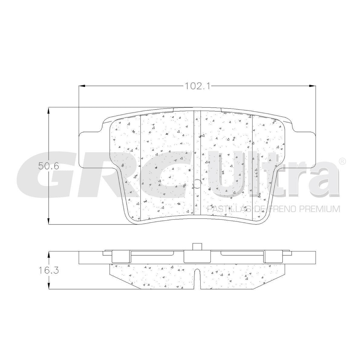 GCD1071 - BALATAS CERAMICAS TRASERAS PARA FORD FIVE HUNDRED 3.0L 2005-2007