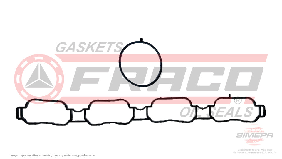 MIX-3640102 - EMPAQUE MULTIPLE DE ADMISION PARA HYUNDAI SANTA FE 2.4 L L4 16 V. DOHC G4KJ 2017-2020