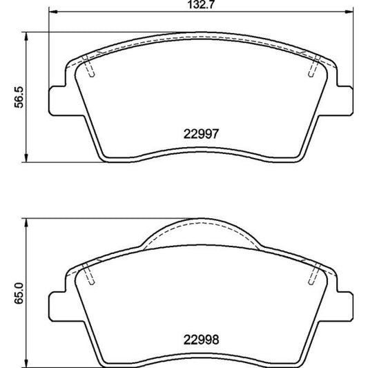 BRE-P86033 - BALATAS DELANTERAS PARA VOLVO XC40 T4 INSCRIPTION 2019-2021