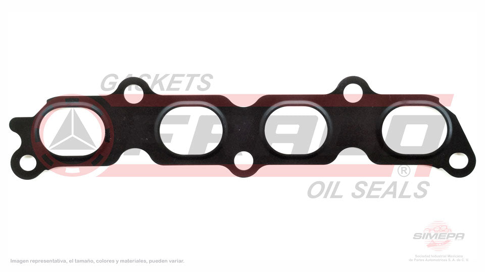 MEX-2640011 - EMPAQUE MULTIPLE DE ESCAPE PARA FORD FIESTA L4 1.6 L DOHC 16 V. DOHC TI-VCT 2008-2016
