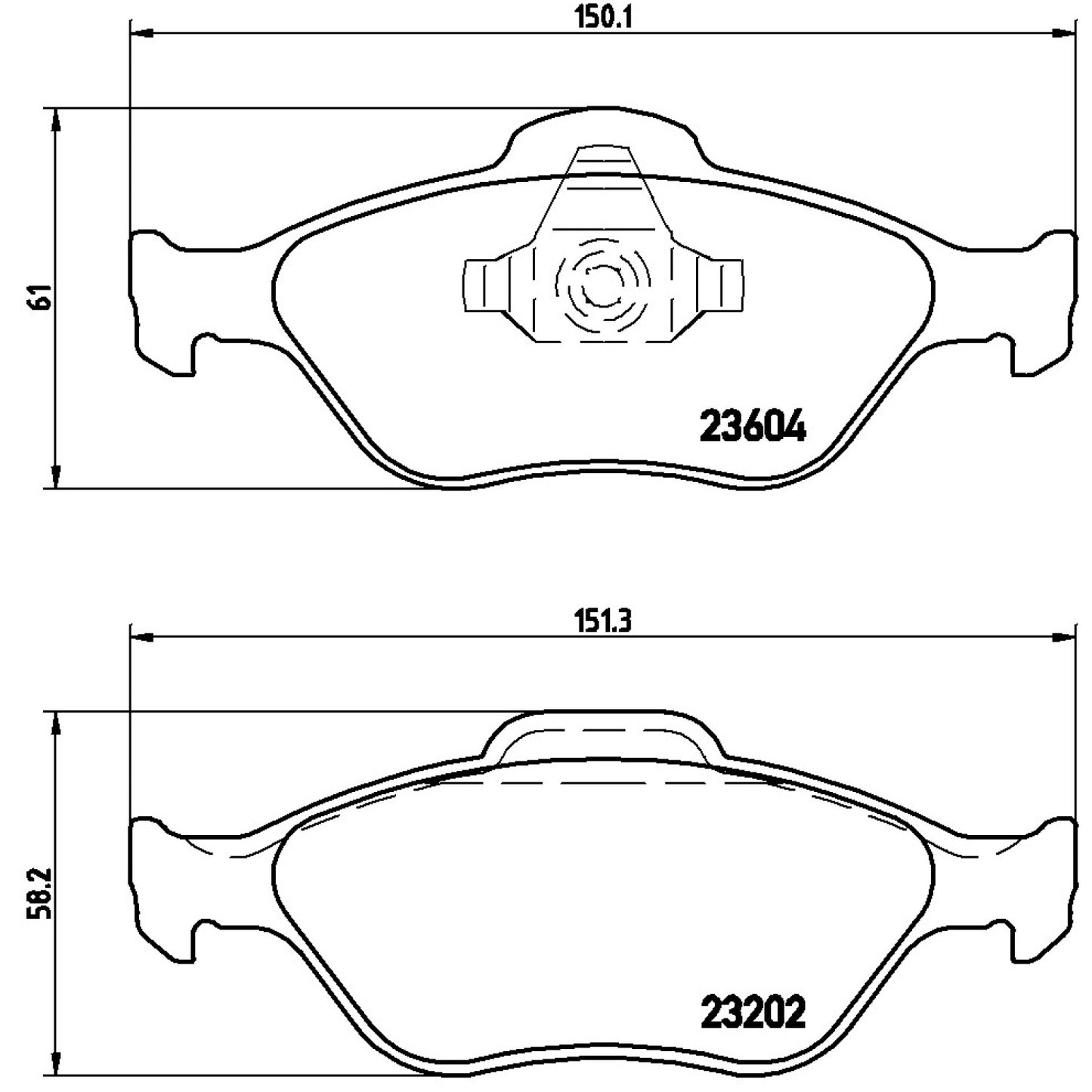 BRE-P24055 - BALATAS DELANTERAS PARA FORD ECOSPORT BASE 2004-2012