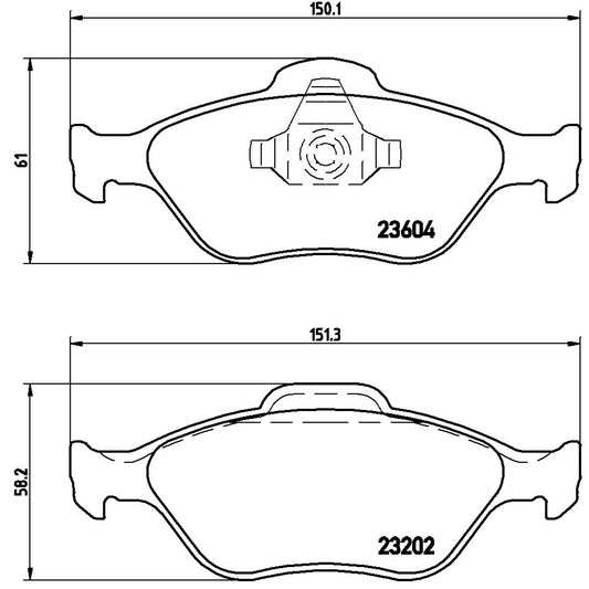 BRE-P24055 - BALATAS DELANTERAS PARA FORD ECOSPORT BASE 2004-2012