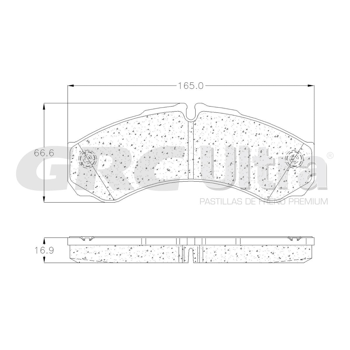 GMD1487 - BALATAS SEMIMETALICAS TRASERAS PARA NISSAN CABSTAR 2008-2009