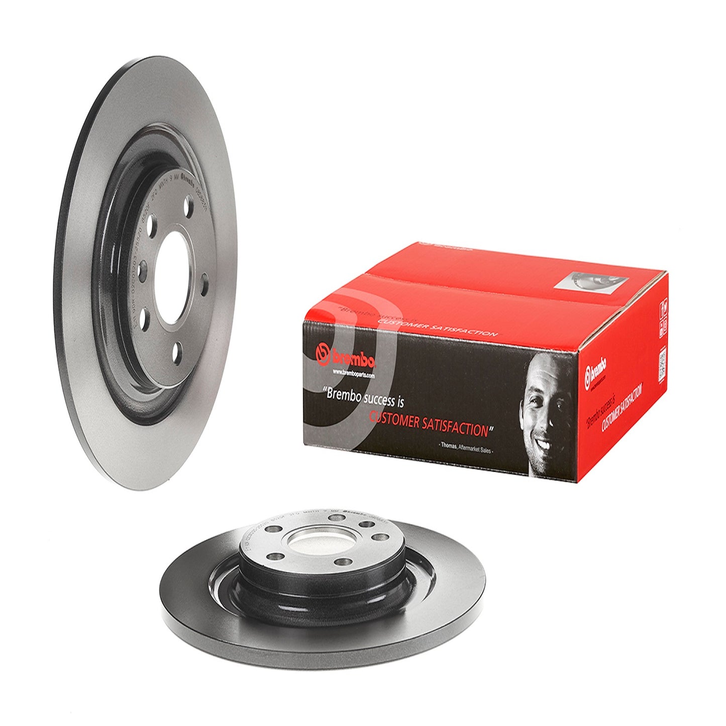BRE-08.D883.11 - PAR DE DISCOS DE FRENO TRASEROS PARA VOLVO XC40 T4 INSCRIPTION 2019-2021