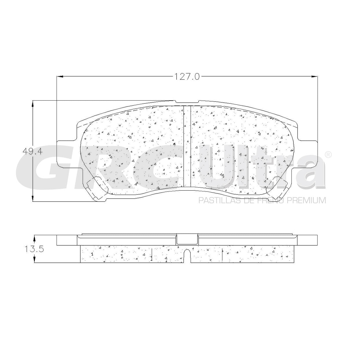 GCD1471 - BALATAS CERAMICAS DELANTERAS PARA TOYOTA AVANZA 2007-2020