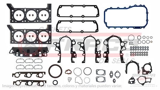 FSX-1162022 - JUEGO DE EMPAQUES PARA CHRYSLER TOWN & COUNTRY V6 3.3 L 12 V. OHV 2001-2004