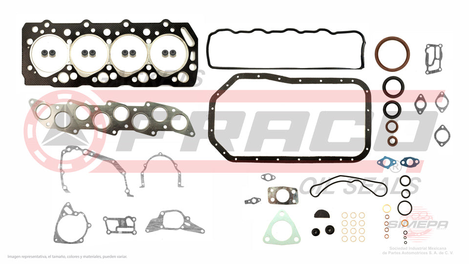 FSX-5540330 - JUEGO DE EMPAQUES PARA DODGE H-100 L4 2.5 L DIESEL 8 V. DIESEL 4D56T D4BH 2006-2011