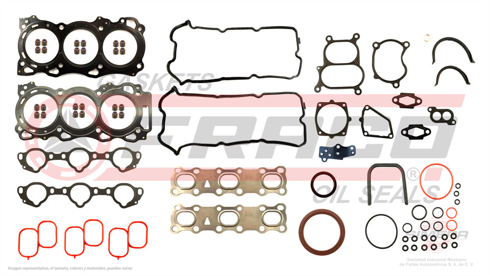FSX-5862040 - JUEGO DE EMPAQUES PARA NISSAN FRONTIER V6 4.0 L 24 V. DOHC VQ40DE 2005-2013