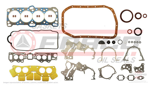 FSX-5540281 - JUEGO DE EMPAQUES PARA DODGE 2000 GTX L4 2.0 L SOHC 8 V. SOHC G63B 1989-1990