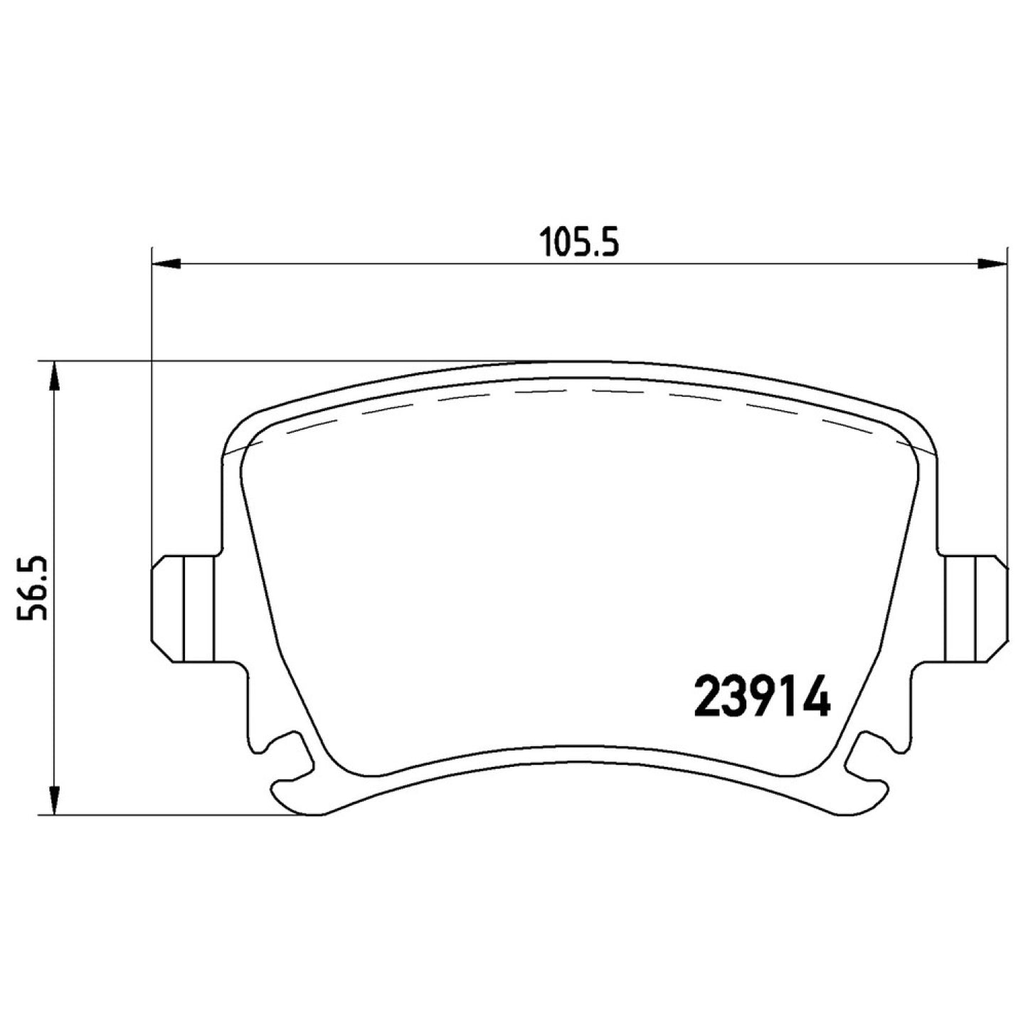 BRE-P85073X - BALATAS TRASERAS PARA AUDI A3 100 ANIVERSARIO 2010-2010