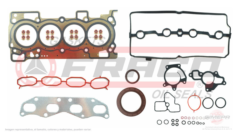 FSX-5840186 - JUEGO DE EMPAQUES PARA NISSAN JUKE L4 1.6 L TURBO 16 V. DOHC MR16DTT 2011-2015