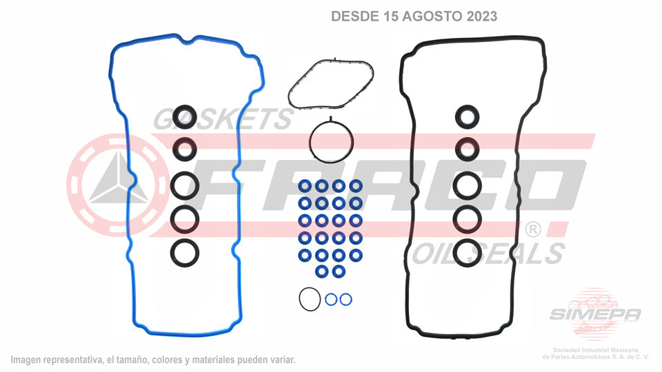VSX-2662063 - EMPAQUE DE TAPA PUNTERIAS PARA FORD F-150 V6 3.5 L TURBO 24 V. DOHC 2011-2012