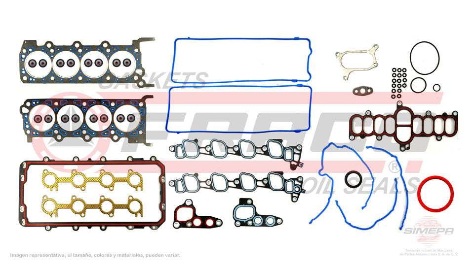 FSX-2682094 - JUEGO DE EMPAQUES PARA FORD CROWN VICTORIA V8 4.6 L SOHC 16 V. SOHC 2001-2002