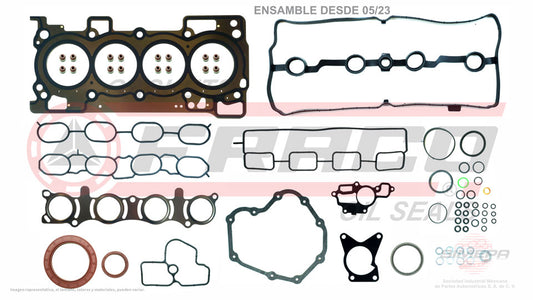 FSX-5840205 - JUEGO DE EMPAQUES PARA NISSAN SENTRA L4 1.8 L 16 V. DOHC MRA8DE 2013-2018