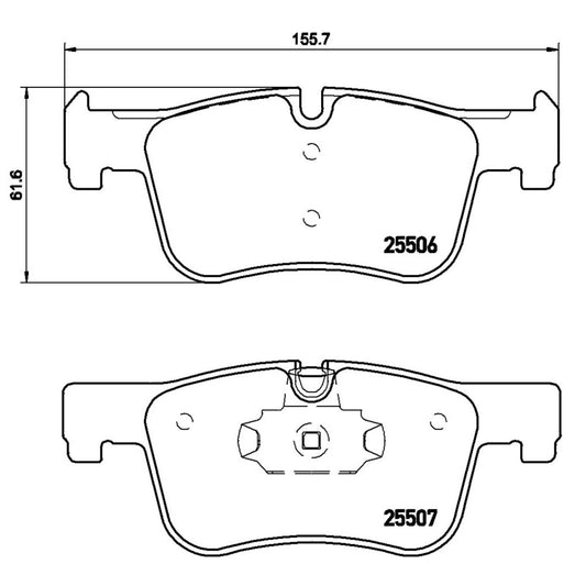 BRE-P06070 - BALATAS DELANTERAS PARA BMW 118I BASE 2012-2015