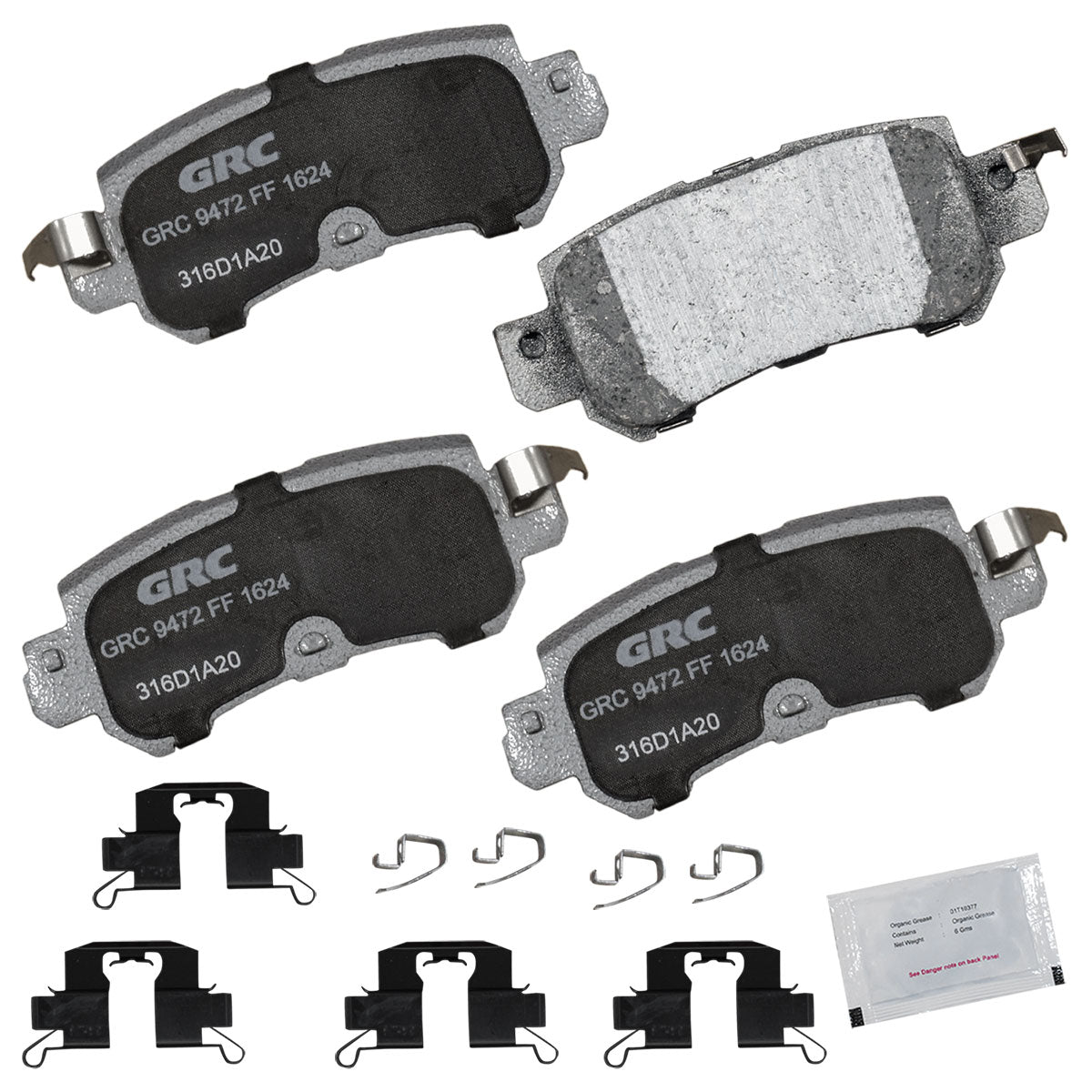GPRD1624 - BALATAS CERAMICAS TRASERAS PARA MAZDA CX-3 2016-2018