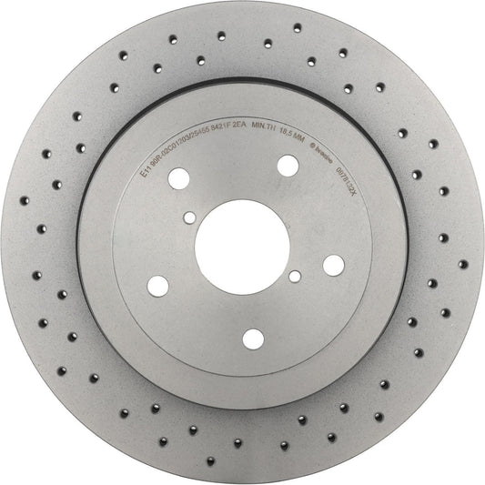 BRE-09.7813.2X - PAR DE DISCOS DE FRENO TRASEROS PARA SUBARU IMPREZA WRX STI 2007-2007