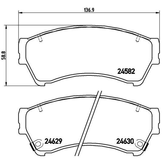 BRE-P49039 - BALATAS DELANTERAS PARA FORD FUSION HYBRID 2010-2012