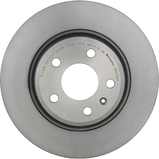 BRE-08.A759.11 - PAR DE DISCOS DE FRENO TRASEROS PARA AUDI A4 BASE 2009-2010