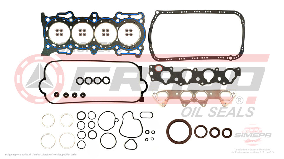 FSX-3540200-1 - JUEGO DE EMPAQUES PARA HONDA ACCORD L4 2.2 L SOHC 16 V. SOHC F22B1 F22B2 1994-1997