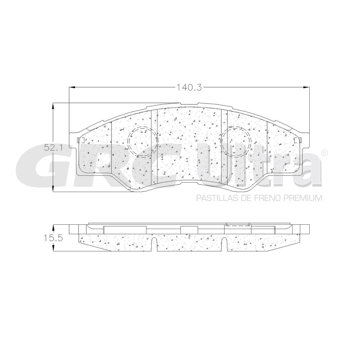 GCD1710 - BALATAS CERAMICAS DELANTERAS PARA TOYOTA HILUX 2005-2005