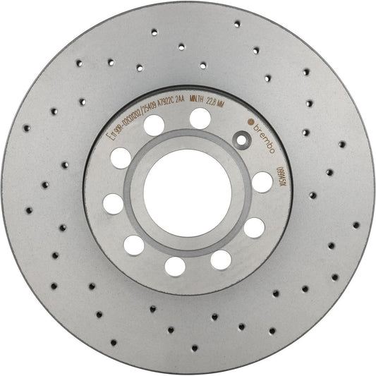 BRE-09.9145.1X - PAR DE DISCOS DE FRENO DELANTEROS PARA AUDI A3 100 ANIVERSARIO 2010-2010