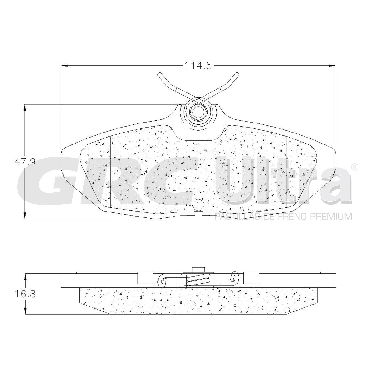 GCD599 - BALATAS CERAMICAS TRASERAS PARA FORD COUGAR 1993-1994