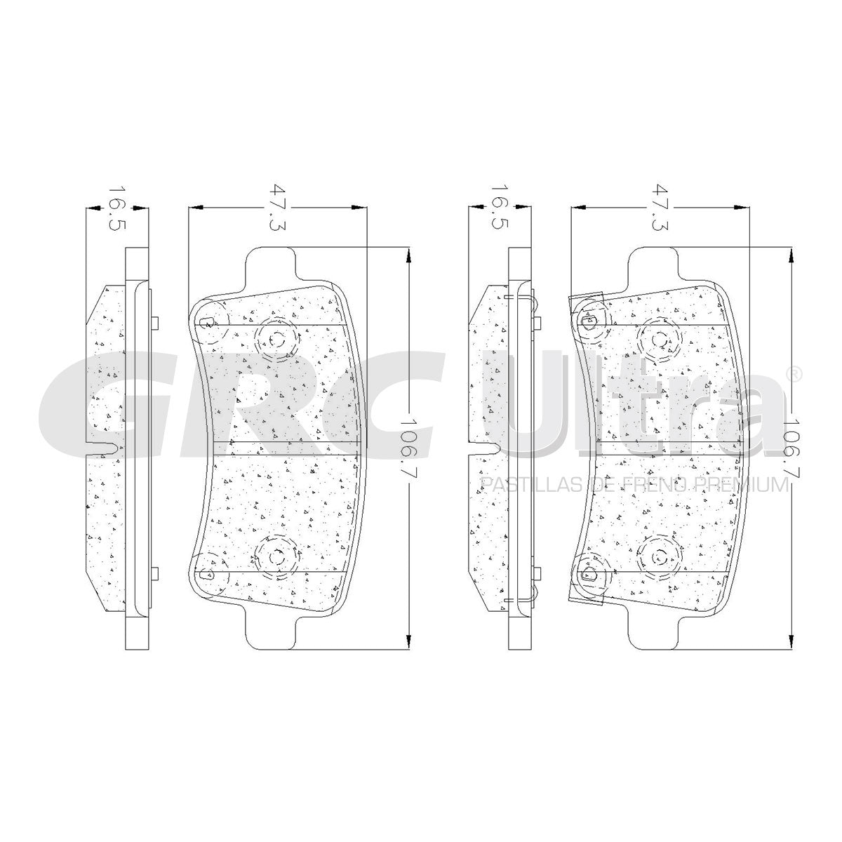 GCD1430 - BALATAS CERAMICAS TRASERAS PARA BUICK ALLURE 2010-2010